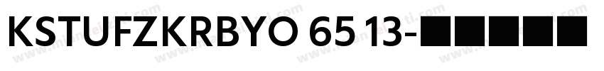 KSTUFZKRBYO 65 13字体转换
